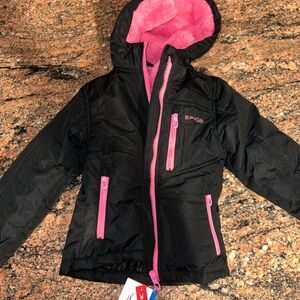 Spyder Black Jacket with Pink Details